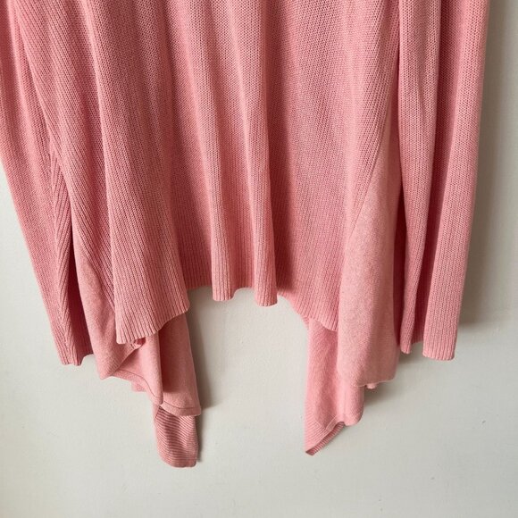 Eileen Fisher Woman Pink Open Drape Front Cardigan Sweater Plus Size 3X - Picture 10 of 11